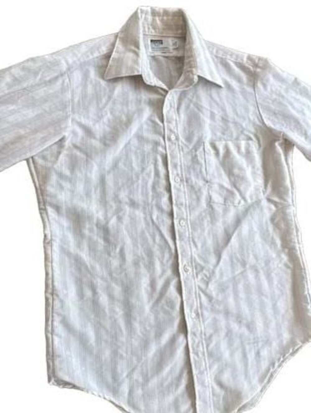 Vintage Montgomery Ward Striped Short Sleeve Button-Down Shirt